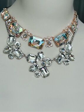 Paparazzi 2 Crystal Statement Necklaces Bundle New